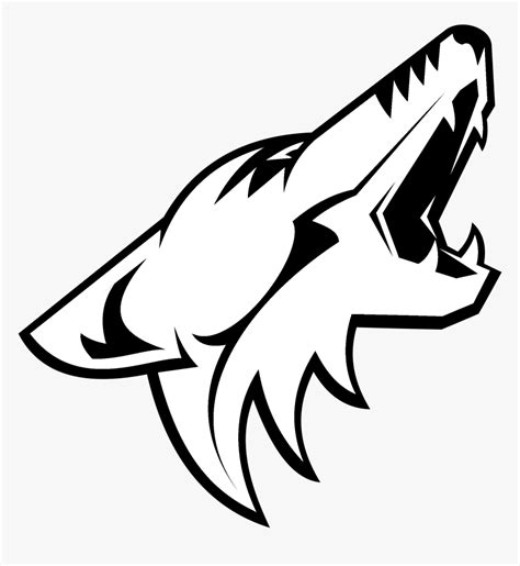 coyotes logo black and white